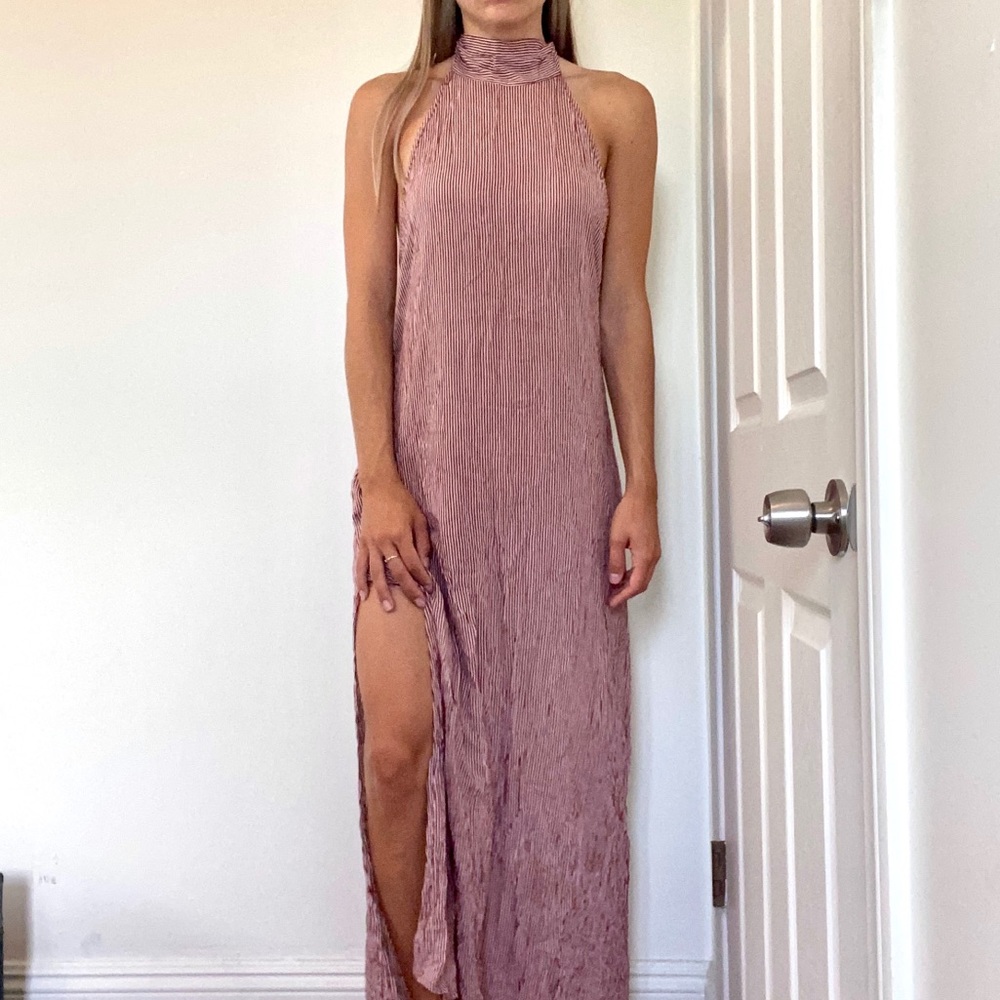 🛑SOLD🛑 Faithfull the Brand Halter Striped Maxi Dress